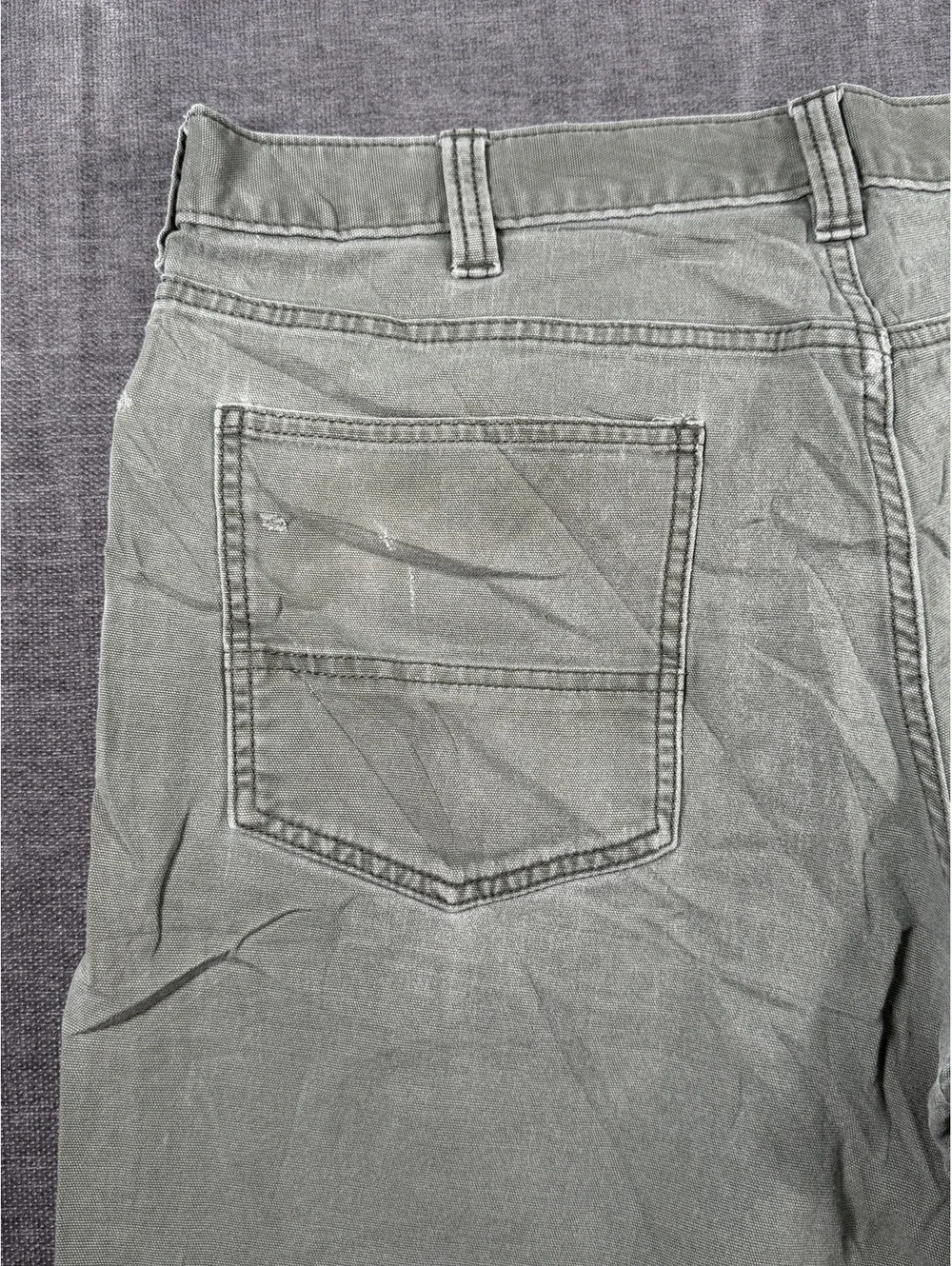 Carhartt Relaxed Fit Olive Green Work Pants, Size 38x30